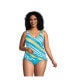 Фото #5 товара Plus Size Adjustable V-neck Underwire Tankini Swimsuit Top