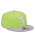Фото #2 товара Бейсболка New Era Chicago White Sox Neon Green, Purple Spring Basic Two-Tone 9FIFTY Snapback для мужчин