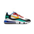 Nike Air Max 270 React "Bauhaus" 缓震 低帮 跑步鞋 男女同款 白黄蓝