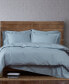 Solid Cotton Percale Full/Queen 3-Pc. Duvet Set