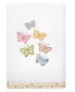 Textiles Turkish Cotton Mariposa Embellished Fingertip Towel Set, 2 Piece Белый, Towel Set - фото #2