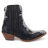 Фото #1 товара Dan Post Boots Crystal Snip Toe Cowboy Booties Womens Black Casual Boots DP5125