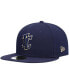 Фото #2 товара Men's Navy Tri-City Dust Devils Authentic Collection Team Home 59FIFTY Fitted Hat