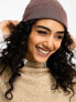 Фото #8 товара ASOS DESIGN deep turn up beanie hat in dusty pink - PINK