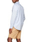 Фото #3 товара Men's Poplin Long Sleeve Button-Down Shirt