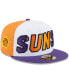 Фото #1 товара Men's White, Purple Phoenix Suns Back Half 9FIFTY Fitted Hat
