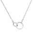 Silver necklace Linked circles SVLN0333XH20000