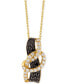 ფოტო #1 პროდუქტის Exotics® Diamond Loop 18" Pendant Necklace (1 ct. t.w.) in 14k Gold