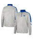 ფოტო #1 პროდუქტის Men's Gray and Royal Air Force Falcons Bushwood Fleece Quarter-Zip Jacket