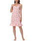 Women's Printed Ruffle Nightgown