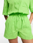 Фото #3 товара Esmee Exclusive beach linen short co-ord in green