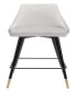 Фото #6 товара 36" Steel, Polyester Piccolo Pencil Legs Counter Chair