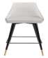 36" Steel, Polyester Piccolo Pencil Legs Counter Chair