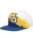 Men's Navy, White Marquette Golden Eagles Paintbrush Snapback Hat - фото #1