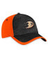 Фото #3 товара Men's Black, Orange Anaheim Ducks Authentic Pro Rink Camo Flex Hat
