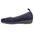 Propet Yen Knit Slip On Womens Blue Flats Casual WCX074M-NVY