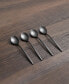 Фото #3 товара Gaze Black Satin Demi Spoon Set, 4 Piece