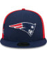 Фото #3 товара Men's Navy New England Patriots Gameday 59FIFTY Fitted Hat