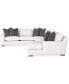 Фото #3 товара CLOSEOUT! Doverly 4-Pc. Fabric Sectional, Created for Macy's