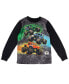 ფოტო #3 პროდუქტის Boys Pullover Pajama Shirt and Pants Sleep Set to Grave Digger El Toro Loco Megalodon