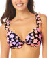 Фото #1 товара Juniors' Ruffle-Trim Underwire Push-Up Bikini Top, Created for Macy's