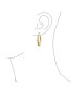 ფოტო #3 პროდუქტის Light Weight Hollow Big Bamboo Hoop Earrings For Women Gold Plated Brass For Women Diameter 2 Inch