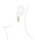 Light Weight Hollow Big Bamboo Hoop Earrings For Women Gold Plated Brass For Women Diameter 2 Inch