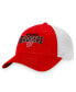 Фото #2 товара Men's Red, White Wisconsin Badgers Breakout Trucker Snapback Hat