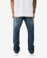 ფოტო #2 პროდუქტის Men's Ricky Straight Flap Cross Stitch Jeans