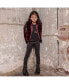 Little Girls Gary FW23 Burgundy Faux Fur Coat