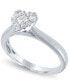 ფოტო #1 პროდუქტის Diamond Heart Halo Ring (1/3 ct. t.w.) in 14k White Gold