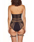 Women’s One Sized Seamless 1PC Bodysuit Lingerie with Garter Straps