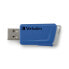 Фото #6 товара Verbatim Store 'n' Click - USB 2.0 Drive 3.2 GEN1 - 2x32 GB - Red/Blue - 32 GB - USB Type-A - 3.2 Gen 1 (3.1 Gen 1) - 80 MB/s - Slide - Blue - Grey - Red