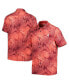 Фото #1 товара Men's Crimson Alabama Crimson Tide Big and Tall Coast Luminescent Fronds Island Zone Button-Up Camp Shirt