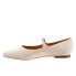 Фото #4 товара Trotters Hester T2007-270 Womens Beige Wide Canvas Mary Jane Flats Shoes 11