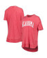 Фото #1 товара Women's Crimson Distressed Oklahoma Sooners Arch Poncho T-shirt