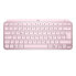 Фото #1 товара Logitech MX Keys Mini Minimalist Wireless Illuminated Keyboard - Mini - RF Wireless + Bluetooth - QWERTY - LED - Pink