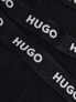 Hugo Bodywear 3 pack trunks in black with logo waistband