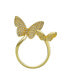 Cubic Zirconia Butterfly Bypass Ring