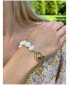 ფოტო #3 პროდუქტის Natural Pearl Bead and Chain Toggle Bracelet