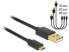 Delock 83680 - USB A - Micro-USB B - USB 2.0 - Black