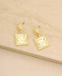 ფოტო #2 პროდუქტის Double Square Statement Earrings