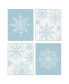 Фото #1 товара Winter Wonderland - Unframed Linen Paper Wall Art - Set of 4 Artisms - 8 x 10 in