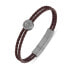 Crest Men´s Double Leather Bracelet PEAGB0023303