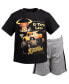 Фото #1 товара Футболка и шорты для мальчиков Monster Jam El Toro Loco черного цвета