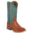 Фото #1 товара Tony Lama Leighton Caiman Square Toe Cowboy Womens Size 5.5 B Western Cowboy Bo