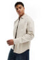 Фото #1 товара Jack & Jones twill overshirt in beige