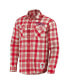 Фото #2 товара Men's Darius Rucker Collection By Red Philadelphia Phillies Plaid Flannel Button-Up Shirt