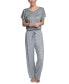 ფოტო #11 პროდუქტის Women's Relaxed Butter-Knit Short Sleeve Pajama Set
