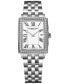 ფოტო #1 პროდუქტის Women's Swiss Toccata Diamond (1/5 ct. t.w.) Stainless Steel Bracelet Watch 22.6x28.1mm